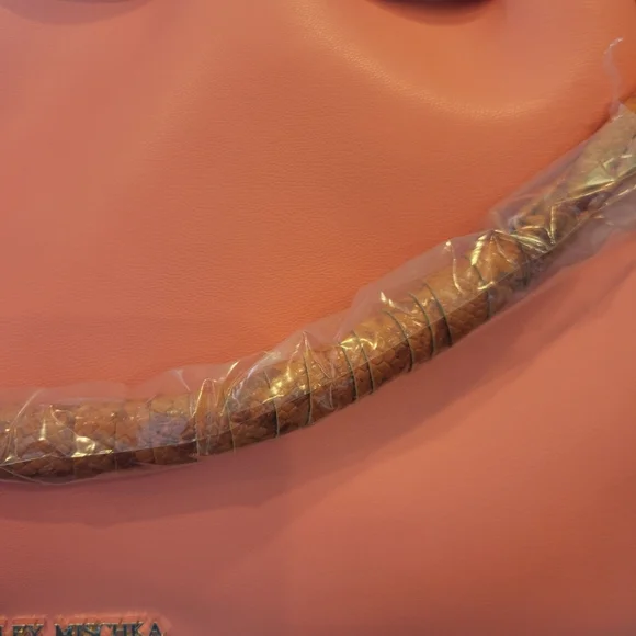 NWT | Badgley Mischka | Vegan Leather & Snake Print Satchel Crossbody - Picture 9 of 13